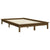 Bed Frame without Mattress Honey Brown 135x190 cm Solid Wood