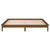 LED Bed Frame without Mattress Honey Brown 135x190 cm Solid Wood