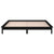 LED Bed Frame without Mattress Black 135x190 cm Solid Wood