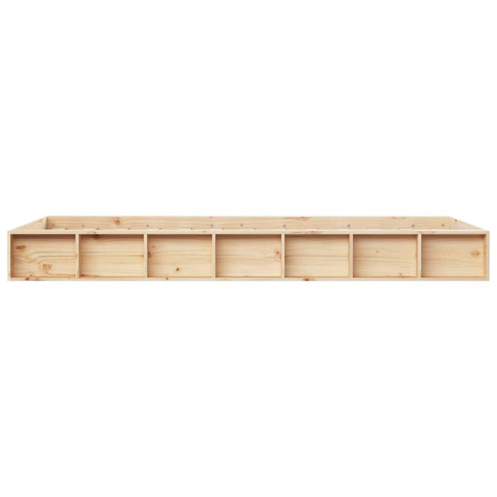 Bed Frame without Mattress 90x190 cm Solid Wood