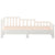 Pull-out Day Bed without Mattress White 2x(90x190) cm