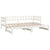 Pull-out Day Bed without Mattress White 2x(90x190) cm