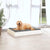 Dog Bed White 71.5x54x9 cm Solid Wood Pine