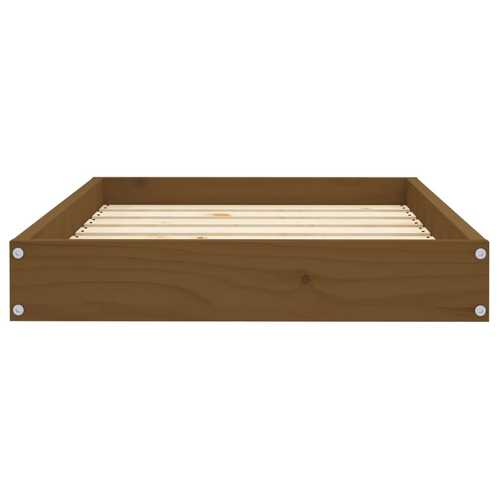 Dog Bed Honey Brown 71.5x54x9 cm Solid Wood Pine