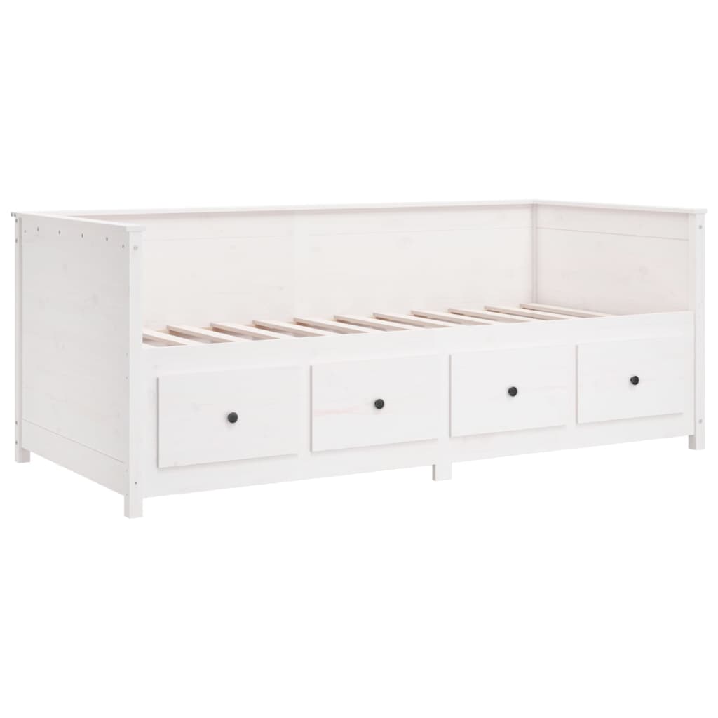 Day Bed without Mattress White 80x200 cm Solid Wood Pine