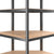 4-Layer Corner Shelf Anthracite Steel and Engineered Wood