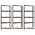 5-Layer Shelves 3 pcs Anthracite Steel and Engineered Wood