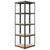 5-Layer Corner Shelf Anthracite Steel and Engineered Wood