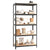 5-Layer Heavy-duty Shelf Grey Steel and Engineered Wood