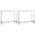 2-Layer Tire Racks 2 pcs Silver 110x40x110 cm Steel