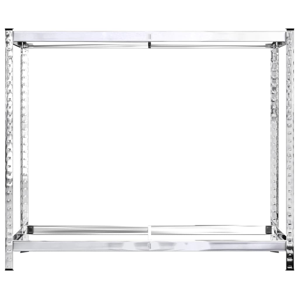 2-Layer Tire Racks 2 pcs Silver 110x40x110 cm Steel