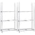 3-Layer Tire Racks 2 pcs Silver 110x40x200 cm Steel