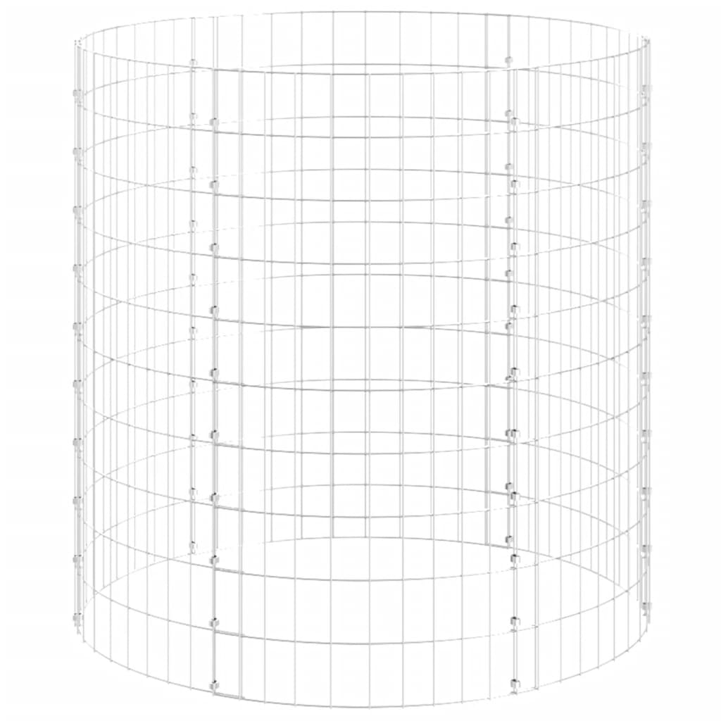 Garden Composter Ø100x100 cm Galvanised Steel