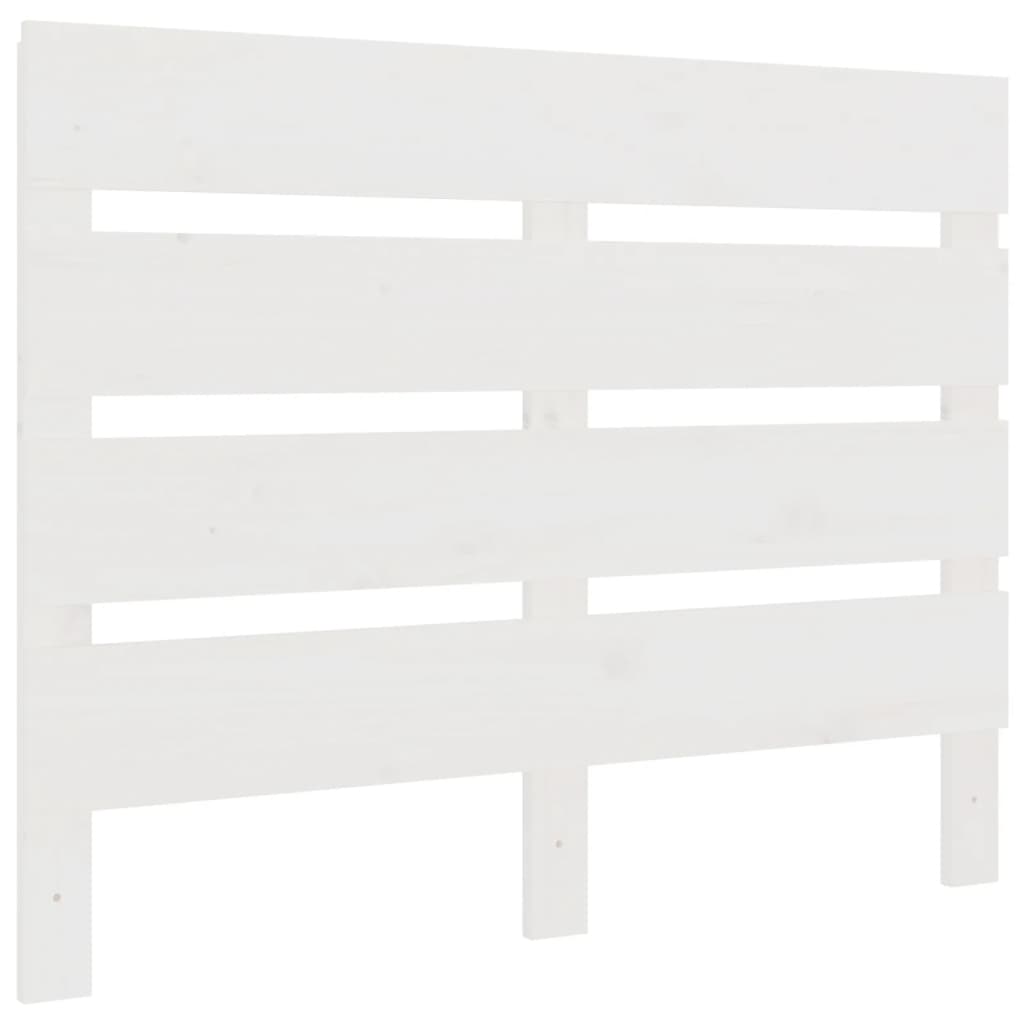 Headboard White 75 cm Solid Wood Pine