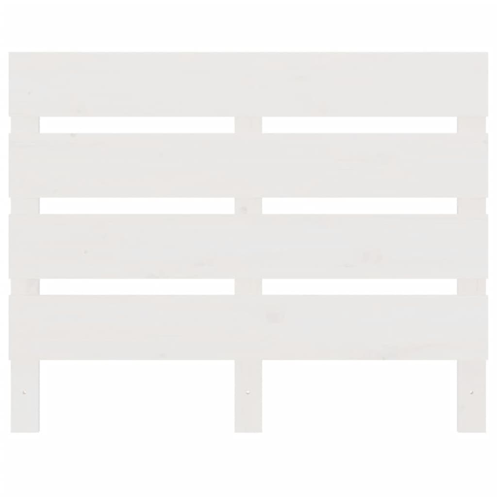 Headboard White 75 cm Solid Wood Pine