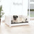 Dog Bed White 65.5x50.5x28 cm Solid Pine Wood