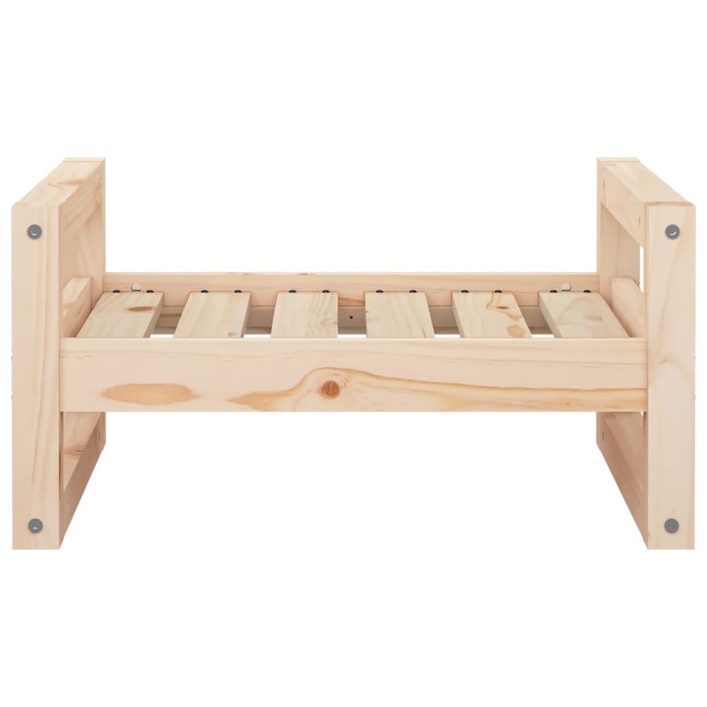 Dog Bed 55.5x45.5x28 cm Solid Pine Wood