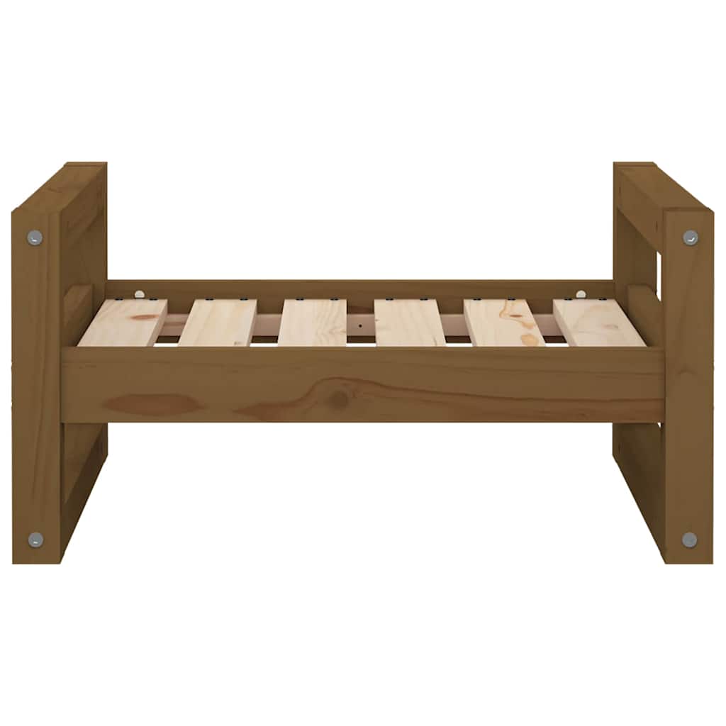 Dog Bed Honey Brown 55.5x45.5x28 cm Solid Pine Wood