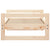 Dog Bed 65.5x50.5x28 cm Solid Pine Wood