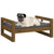 Dog Bed Honey Brown 65.5x50.5x28 cm Solid Pine Wood