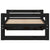 Dog Bed Black 65.5x50.5x28 cm Solid Pine Wood