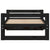 Dog Bed Black 65.5x50.5x28 cm Solid Pine Wood