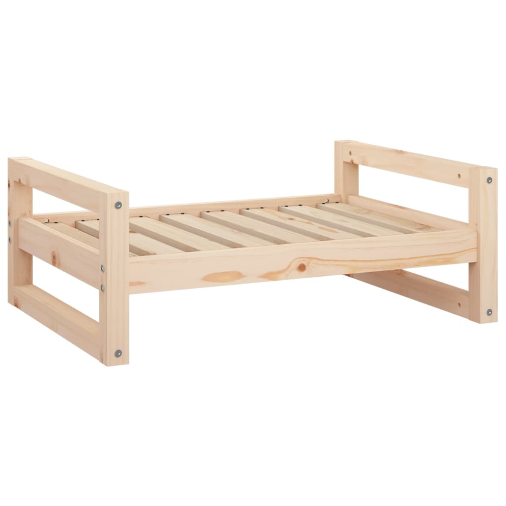 Dog Bed 75.5x55.5x28 cm Solid Pine Wood