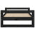 Dog Bed Black 75.5x55.5x28 cm Solid Pine Wood