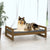 Dog Bed Honey Brown 95.5x65.5x28 cm Solid Pine Wood