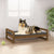 Dog Bed Honey Brown 95.5x65.5x28 cm Solid Pine Wood