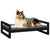 Dog Bed Black 95.5x65.5x28 cm Solid Pine Wood