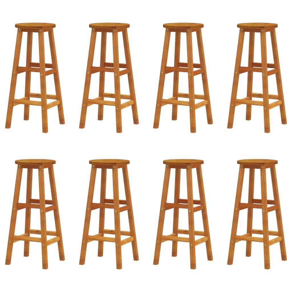 9 Piece Garden Bar Set Solid Wood Acacia