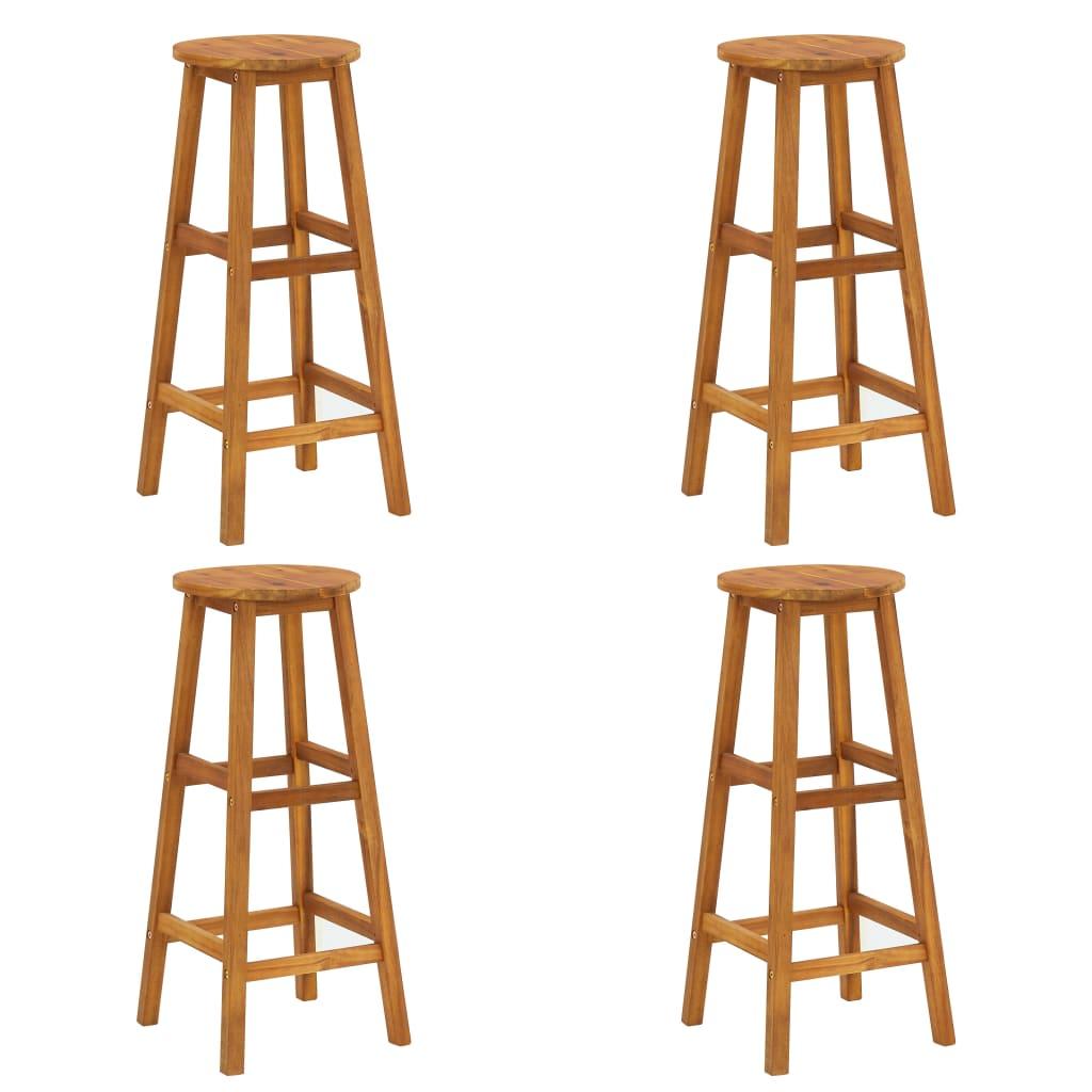 9 Piece Garden Bar Set Solid Wood Acacia