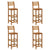 9 Piece Garden Bar Set Solid Wood Acacia