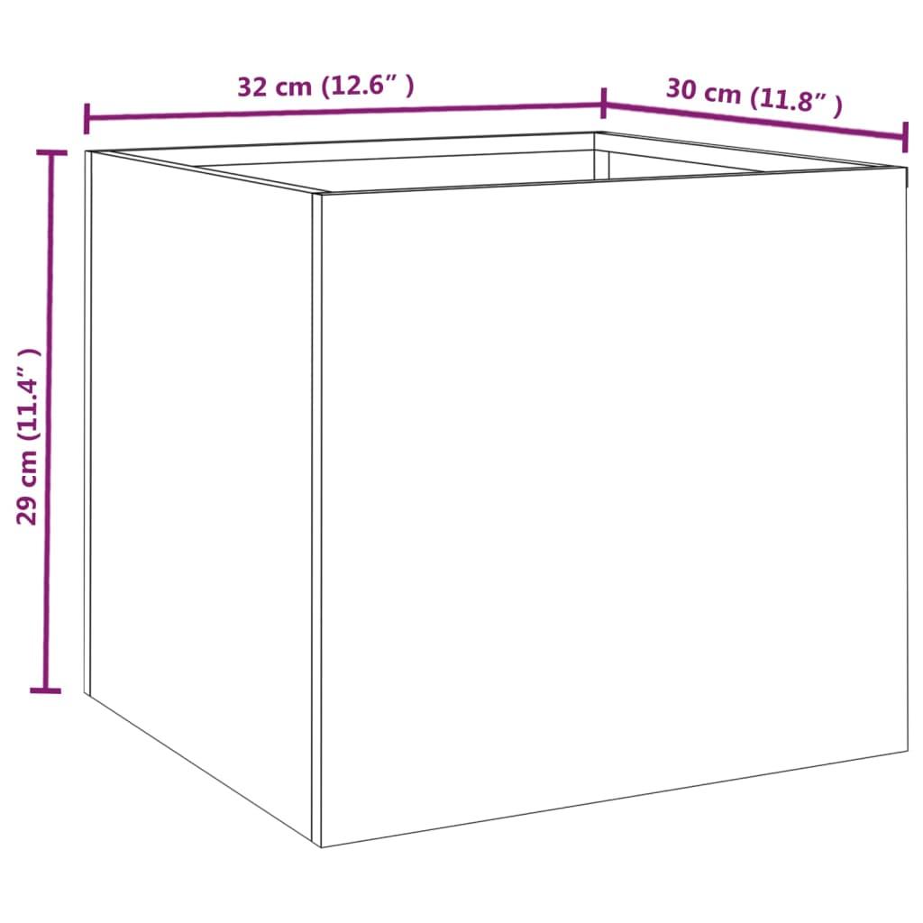 Planter 32x30x29 cm Corten Steel