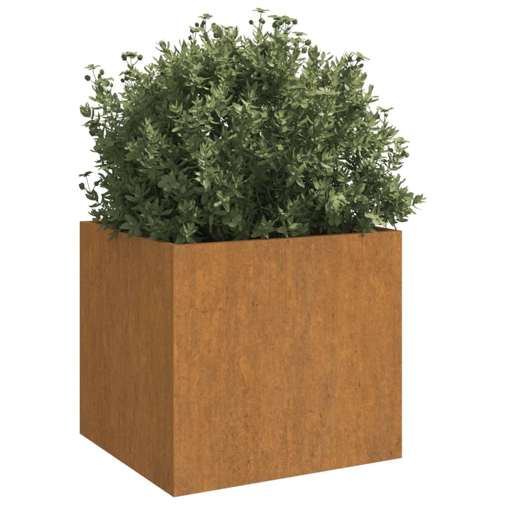 Planters 2 pcs 32x30x29 cm Corten Steel