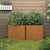 Planters 2 pcs 49x47x46 cm Corten Steel