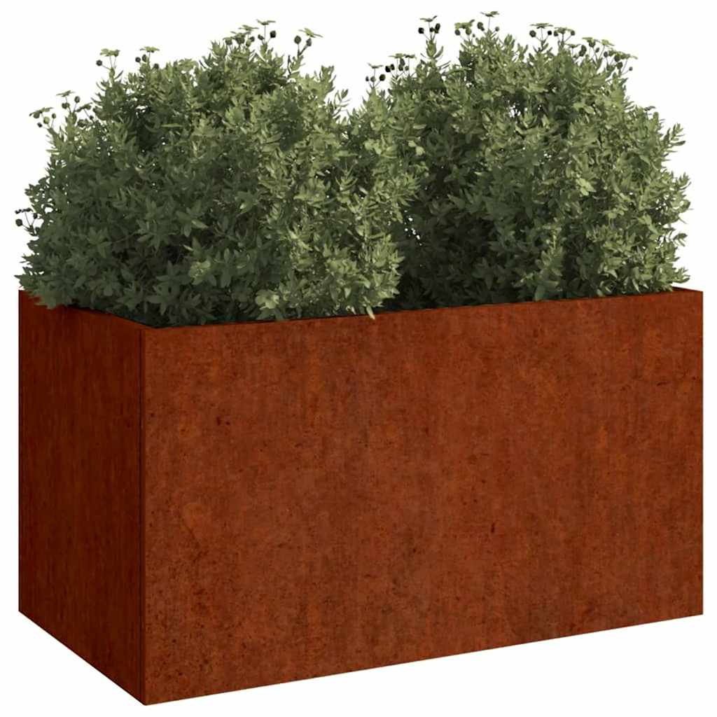 Planter 62x40x39 cm Corten Steel