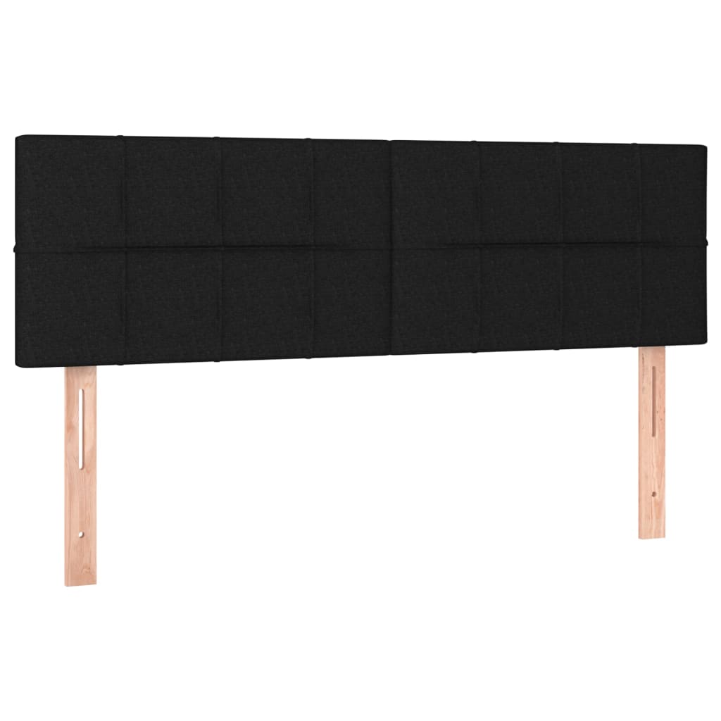Headboards Black 144x5x78/88 cm Fabric