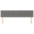 Headboards 2 pcs Dark Grey 80 cm Fabric