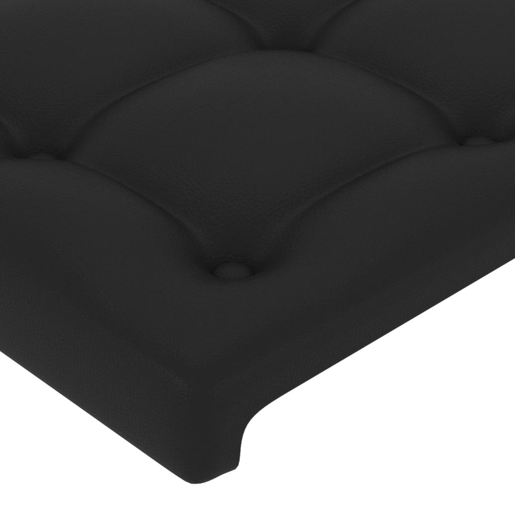 Headboards Black 144x5x78/88 cm Faux Leather