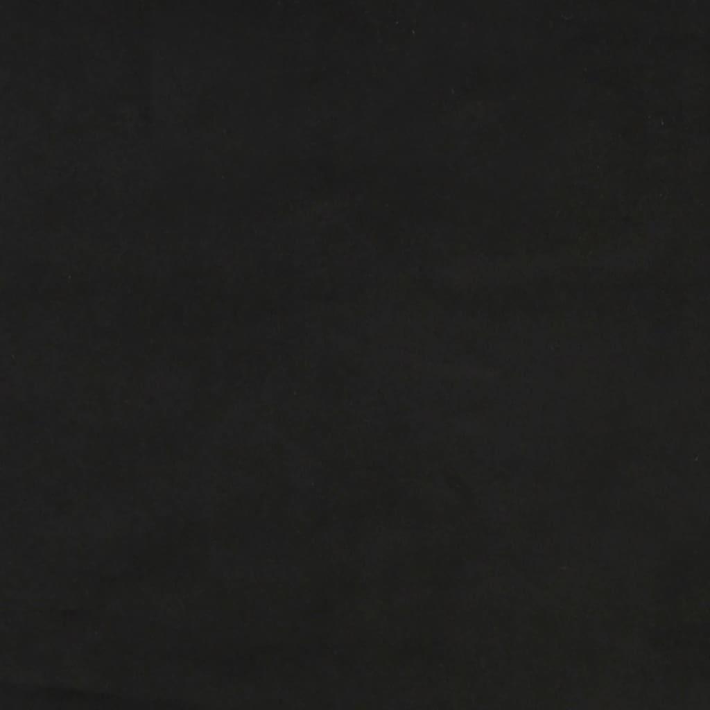 Headboards Black 200x5x78/88 cm Velvet