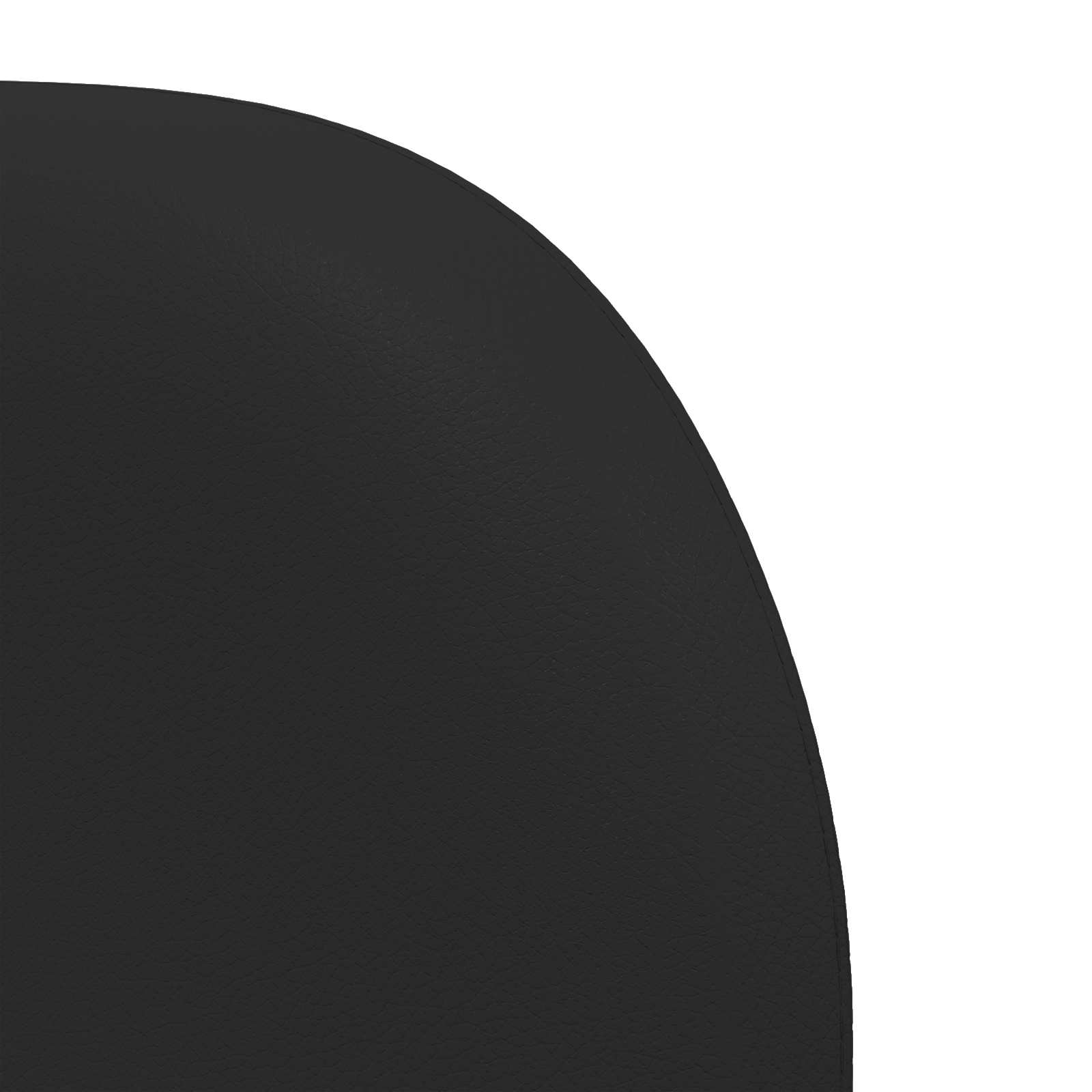 Headboard Ear Black 40 x 23 x 6 cm PVC