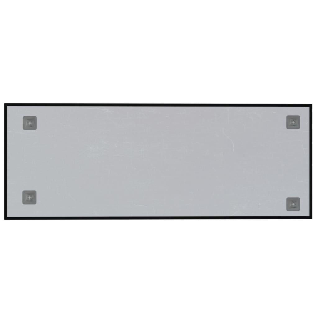 Wall-mounted Magnetic Board Black 80x30 cm Tempered Glass