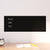 Wall-mounted Magnetic Board Black 80x30 cm Tempered Glass