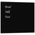 Wall-mounted Magnetic Board Black 60x50 cm Tempered Glass