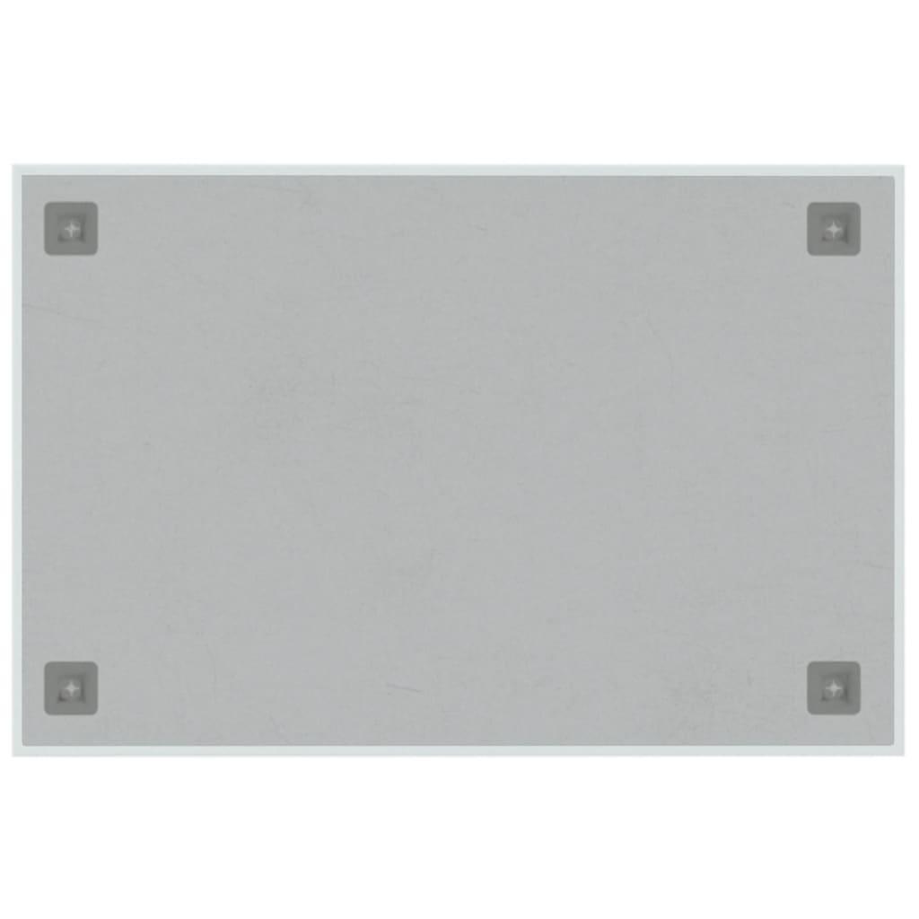 Wall-mounted Magnetic Board White 60x40 cm Tempered Glass