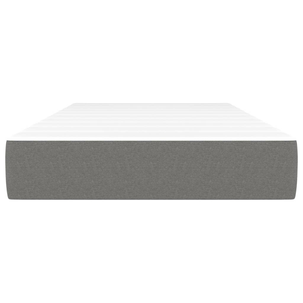 Pocket Spring Bed Mattress Dark Grey 90x190x20 cm Fabric