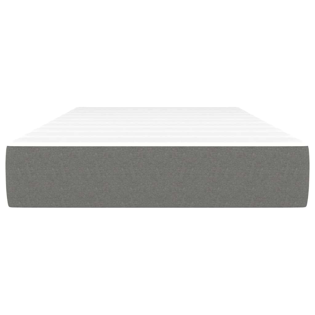 Pocket Spring Bed Mattress Medium Dark Grey 107x203x20 cm Super Single Fabric