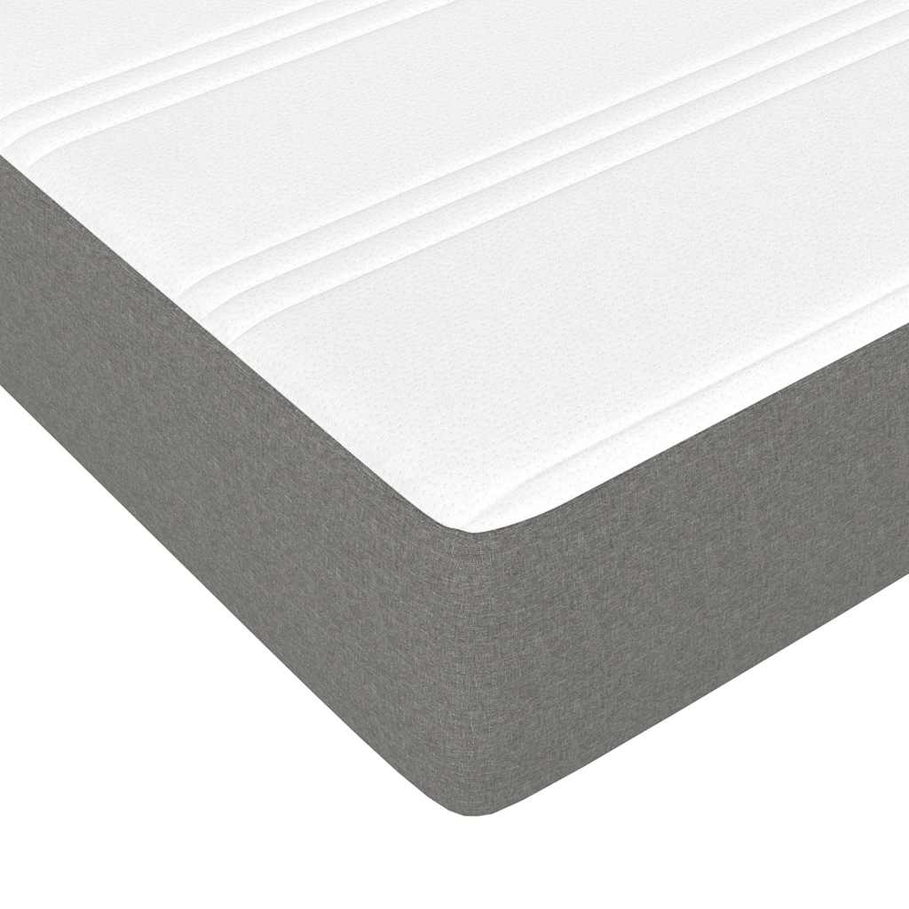 Pocket Spring Bed Mattress Medium Dark Grey 107x203x20 cm Super Single Fabric